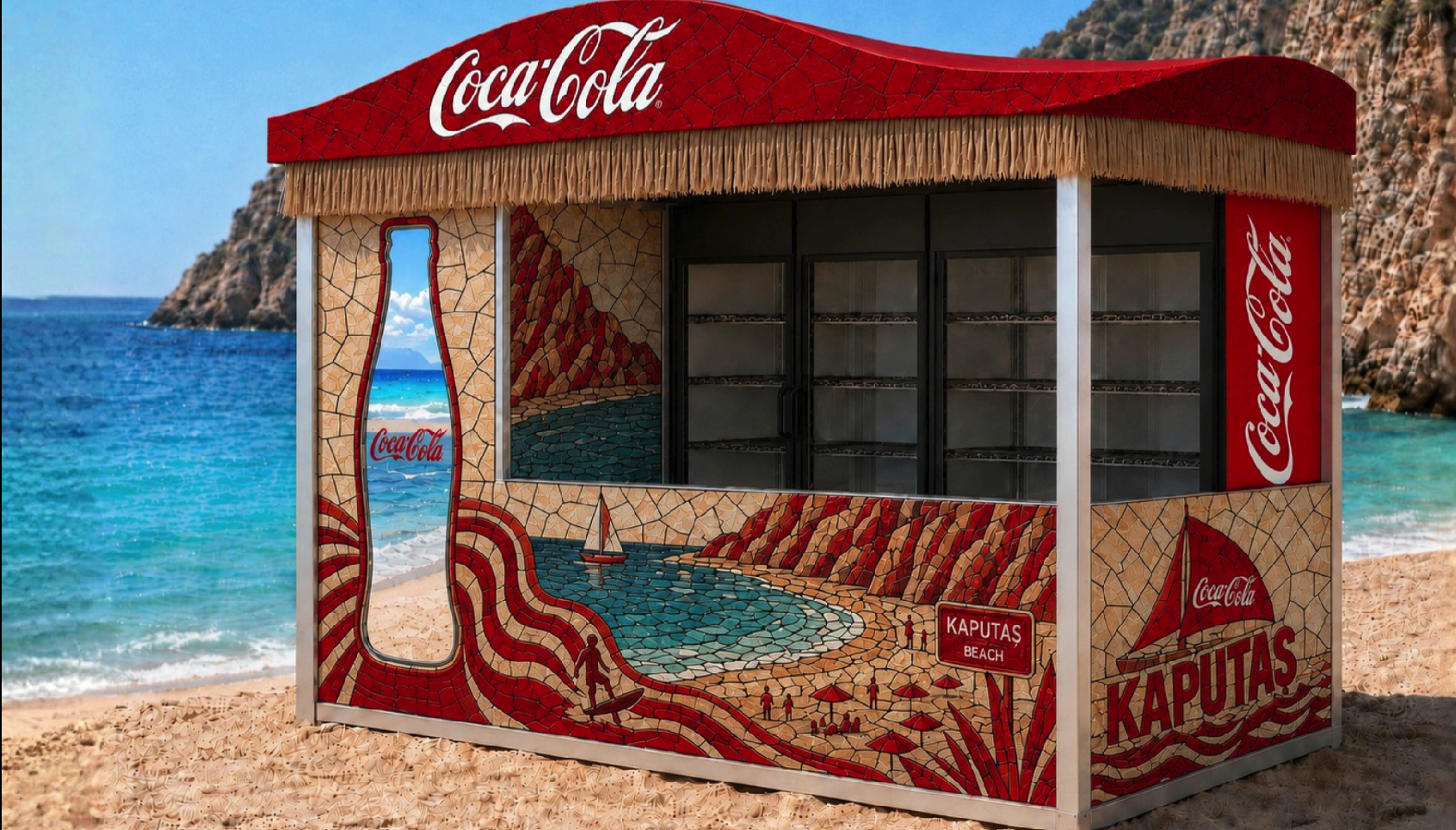 Coca-Cola Kaputaş Kiosk AI üretim videosu